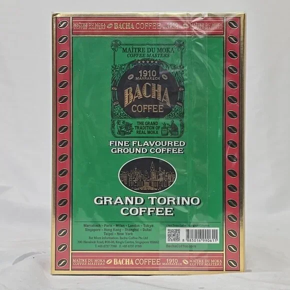 Bacha Grand Torino Coffee Medium Roast Ground Coffee 100% Arabica Coffee 12 Oz - Picture 4 of 5